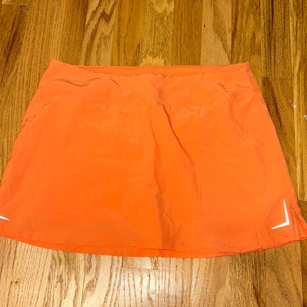 Orange athletic skirt